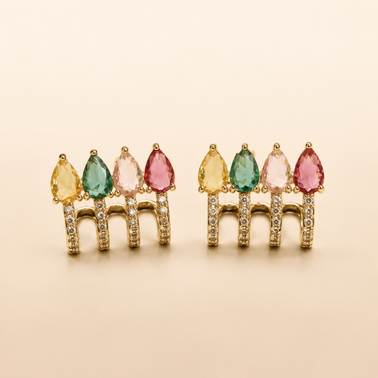 Multi Rainbow Earring