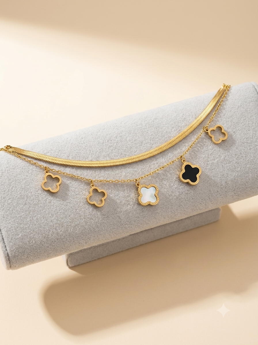 Clover Double Layer Bracelet