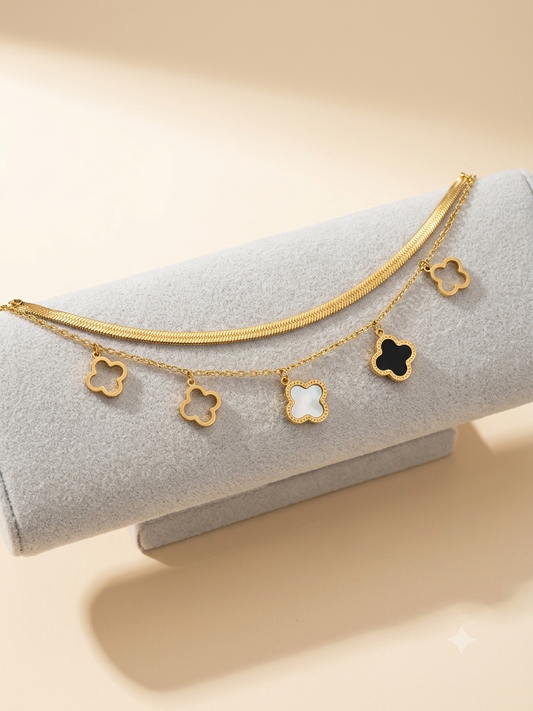 Clover Double Layer Bracelet
