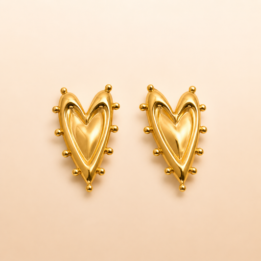 Honey Heart Earrings