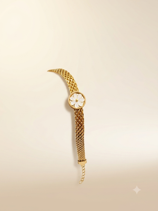 Dainty Flower Chain Bracelet