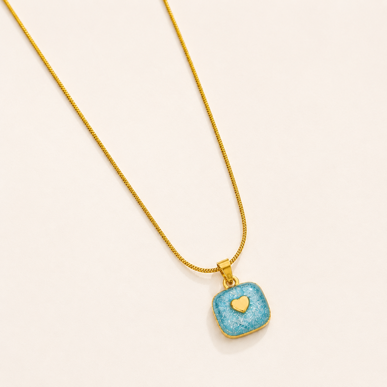 Azure Heart Necklace