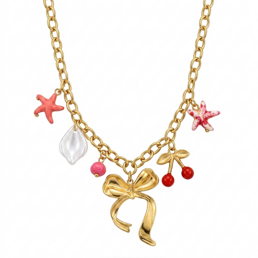 Bow Charms Necklace